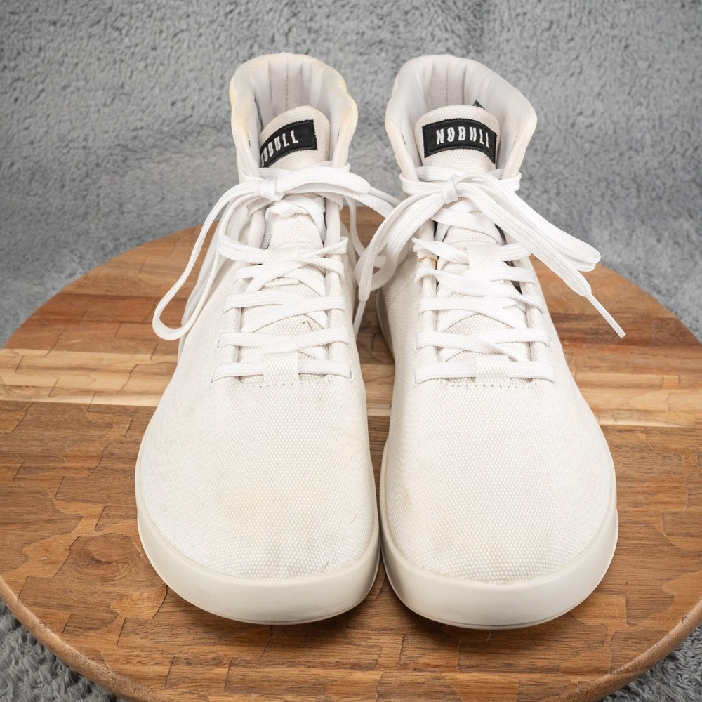 NOBULL Off-White Canvas High-Top Sneakers